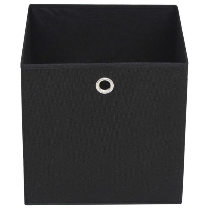 Boîte de rangement - vidaXL - 10 pcs - Tissu non-tissé - 32x32x32 cm - Noir