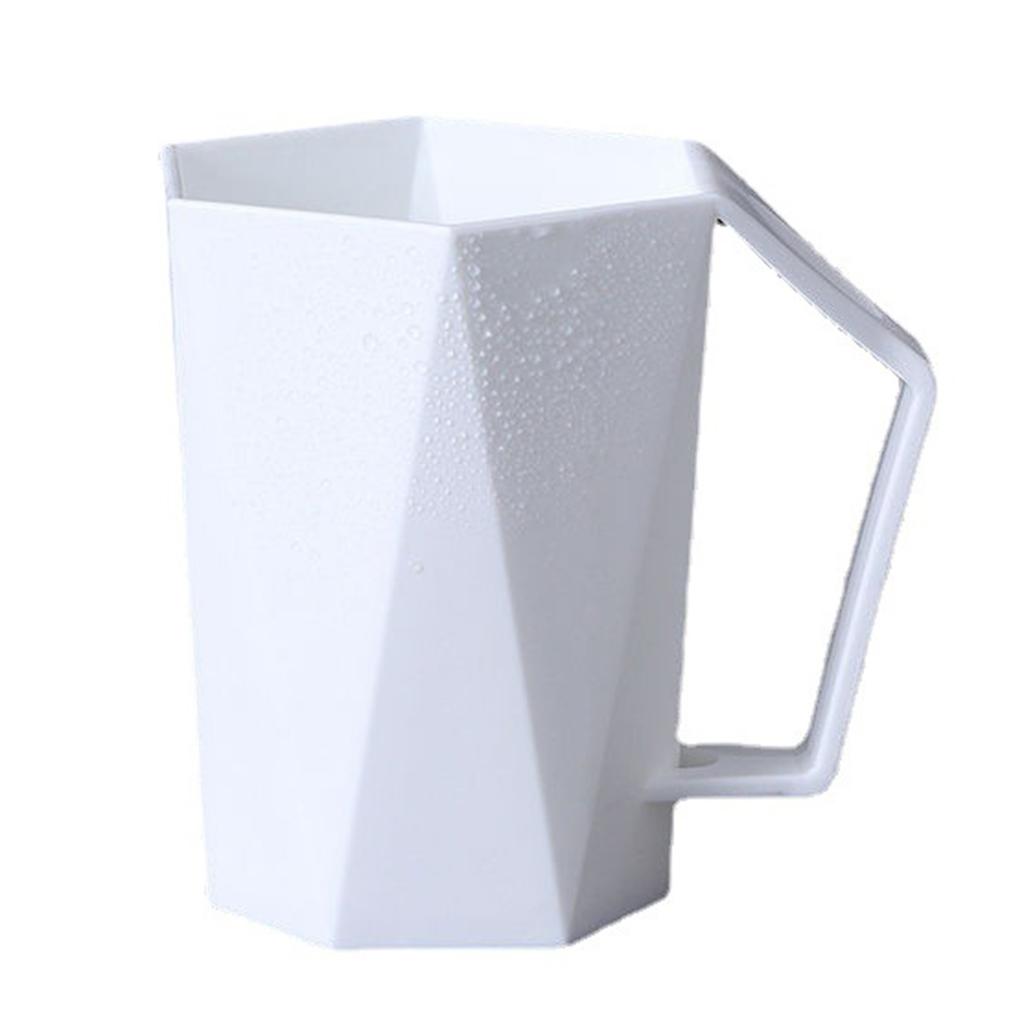400ml Geometric Toothbrush Cup Portable Simple Plastic Couple Rhombus Mouthwash Cup Drinking Cups for Home Travel