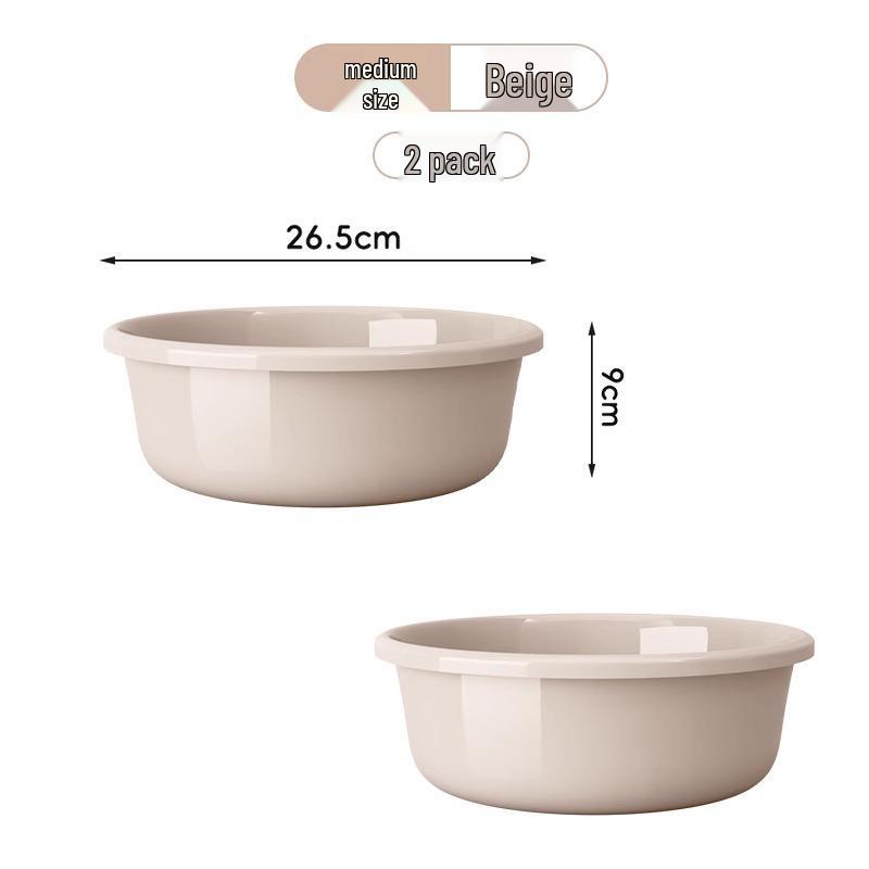 Large Durable Multi-Purpose Plastic Wash Basin for Dorms and Babies