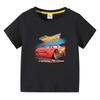 Potdemiel Summer Disney McQueen Car Kid Shirts Boys T-shirt Short-sleeved for Children's Baby Tee Clothes Kids Tops