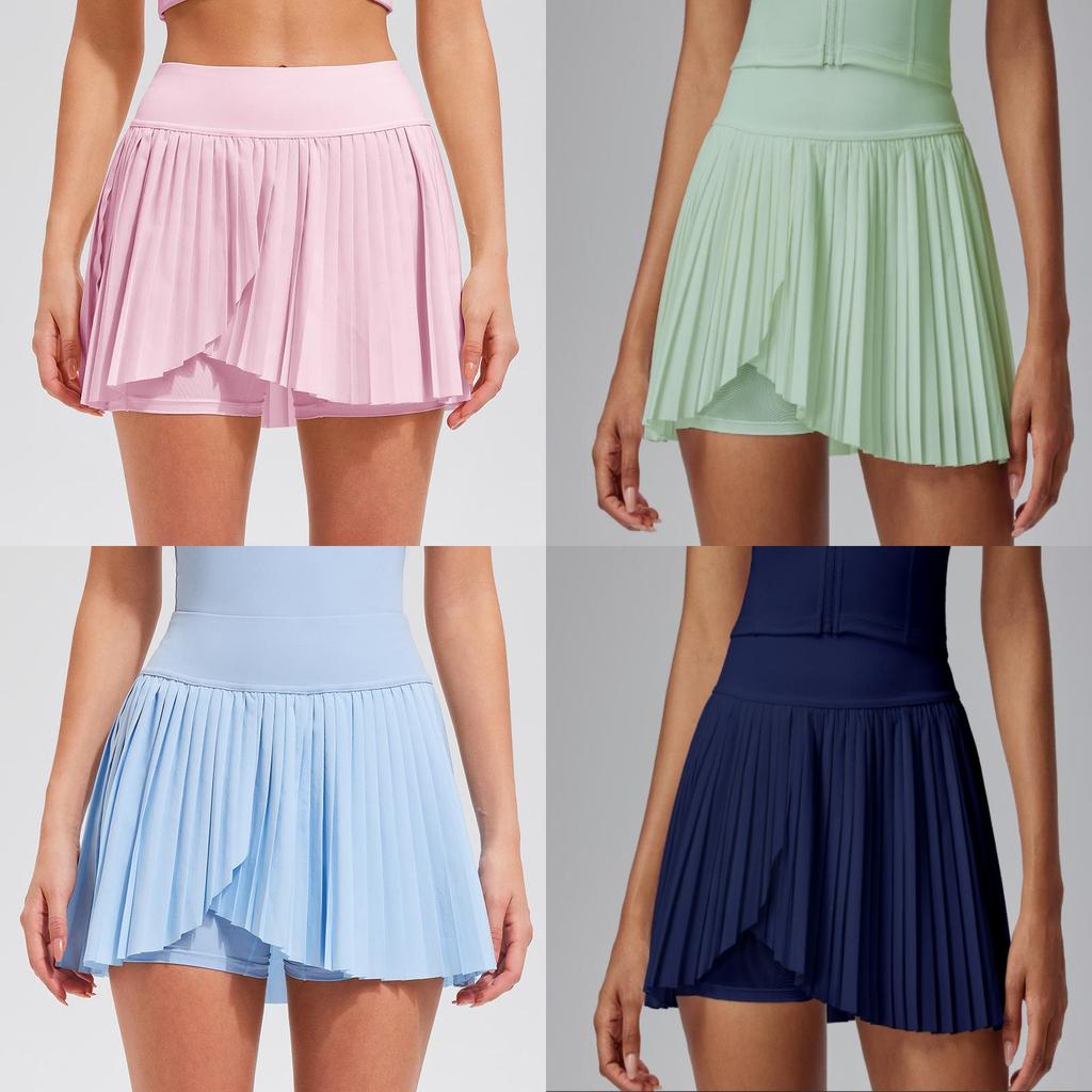 Sportlicher Tennisrock für Damen aus Polyesterstoff für Sommersport und Fitness