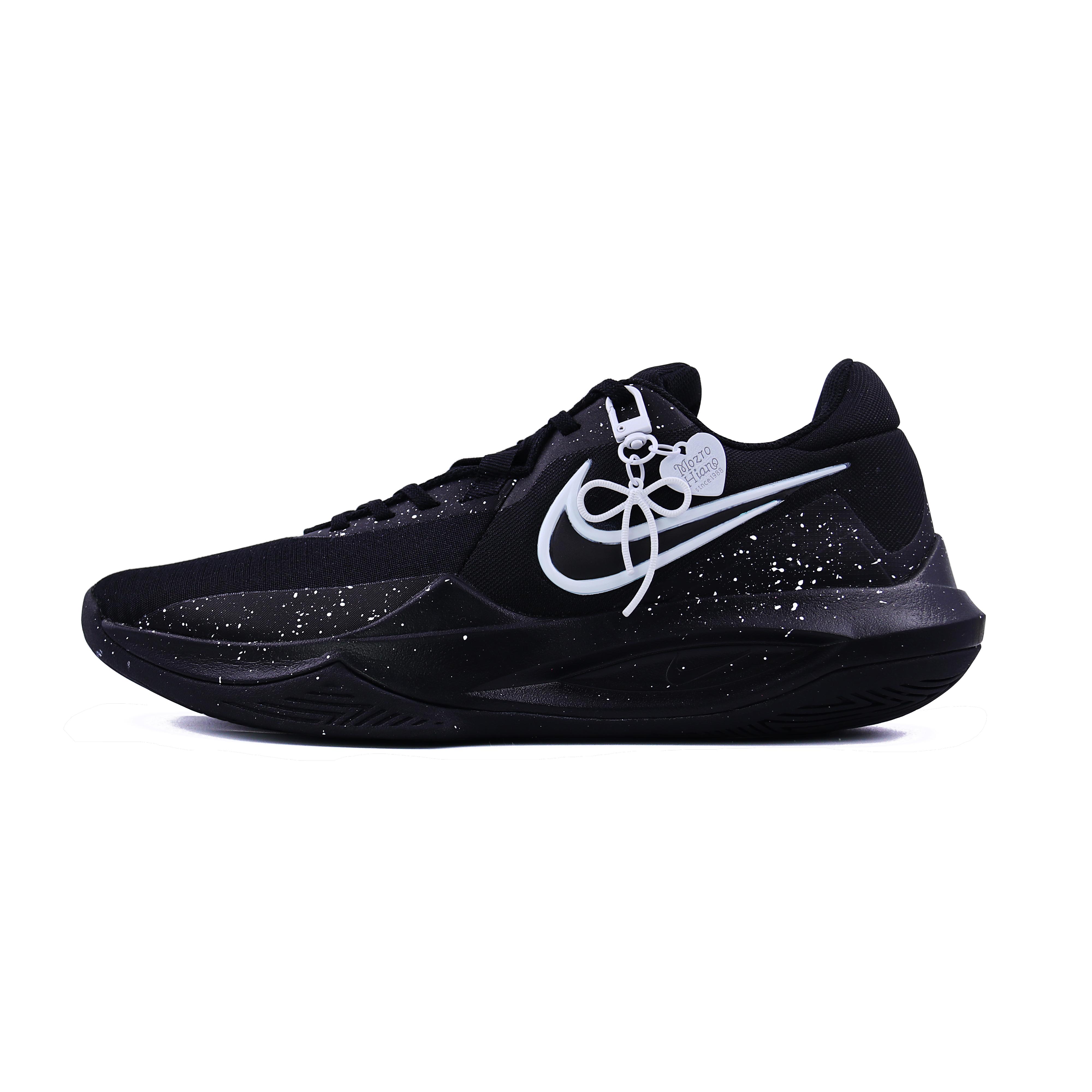 

Nike Precision 6 Black Butterfly Star, Baby s Breath Fabric Low top Basketball Shoes Men s Black IO7605-040(Team620-) 45