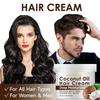 Coconut Oil Hair Cream-Providing moisture for  softness, shine, reduced  frizz, and healthy hair-For all hair types, women and men, 250ml