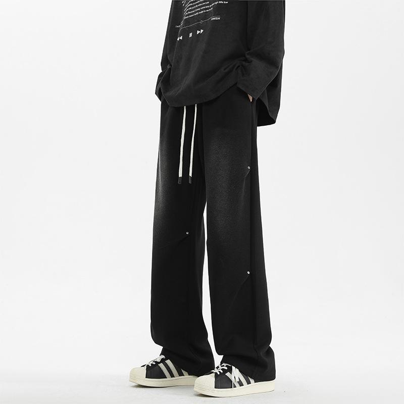 

Мужские шаровары-шаровары весна и осень новые свободные брюки с широкими штанинами мужские плиссированные спортивные и повседневные брюки 4XL