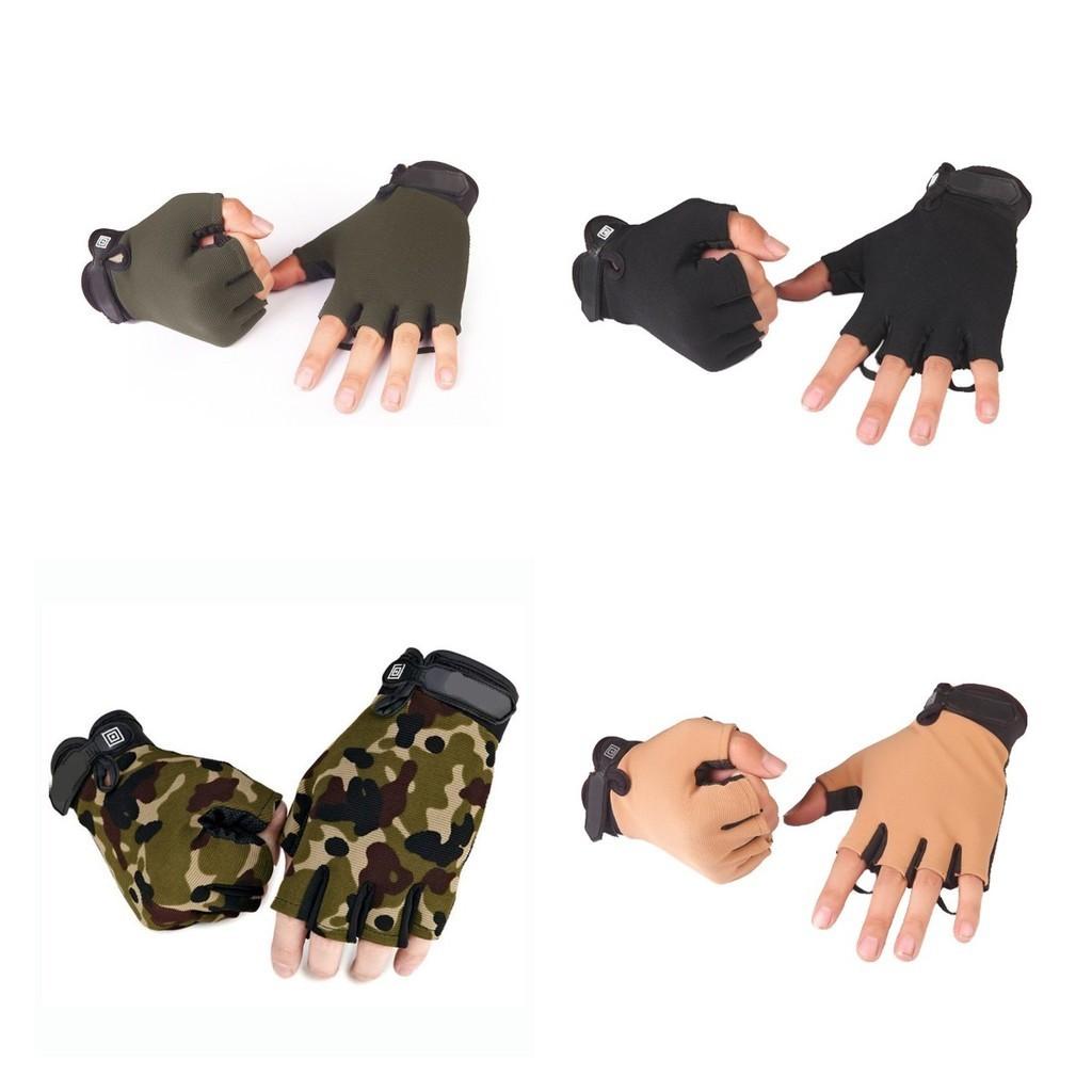 Duurzame Gebreide Halfvingerhandschoenen Voor Buitenavonturen En Sportbescherming