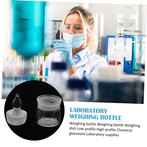 5-Piece Measuring Bottles, Container Tool, Glass Measuring Cans, Bottles, Chemistry Glass Sampling Bottles, Convenient Laboratory Holder