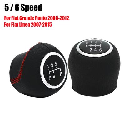 New 5 / 6 Speed Gear Shift Knob Shifer Lever Change Head For Fiat Grande Punto 2006-2012 Linea 2007-2015