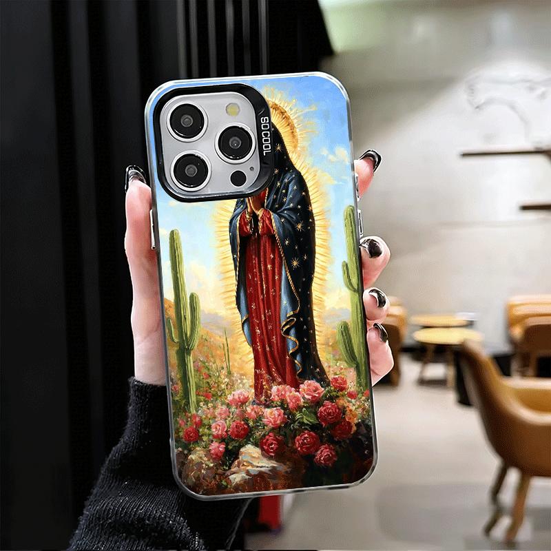 Virgen Mary Virgin De Guadalupe Soft Phone Case for iPhone 15 16 17 Pro Max 17Air 16E 14 Plus 13 12 Mini Shockproof Cover Back S