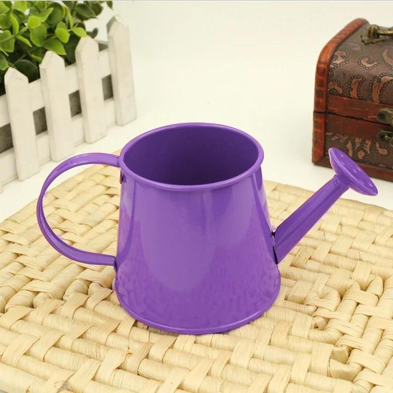 Gießkanne Mini Wasserkocher Kinder Topf Garten Metall Wasser Modell Blume Eisen Zinn Miniatur Gartenarbeit Spielzeug Indoor Eimer Kinder