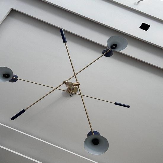 109.22 cm Brass Sputnik Chandelier Mid Century Modern Light Fixture Decorative Gift