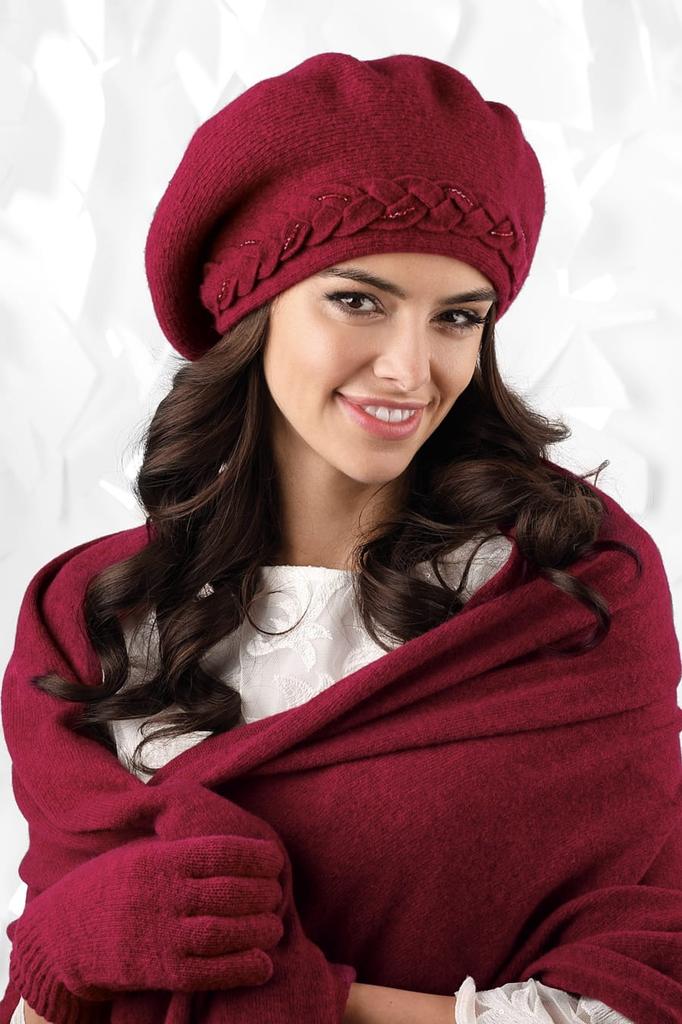 Gloves*01 Women' Winter Wine Color
