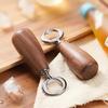 Wooden Bottle Opener Bartender Handheld Beer Jar Opener Wooden Can Stainless Steel Bottle Opener Creative Bottle Opener