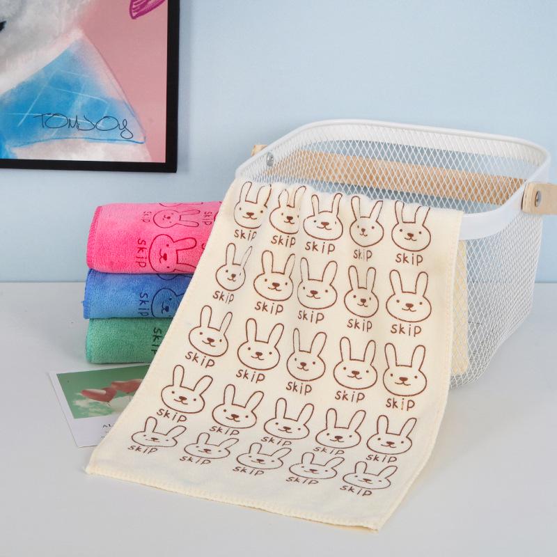 

400г Безворсовое детское полотенце для рук - Впитывающий сувенир для детского сада 25*50 бежевый