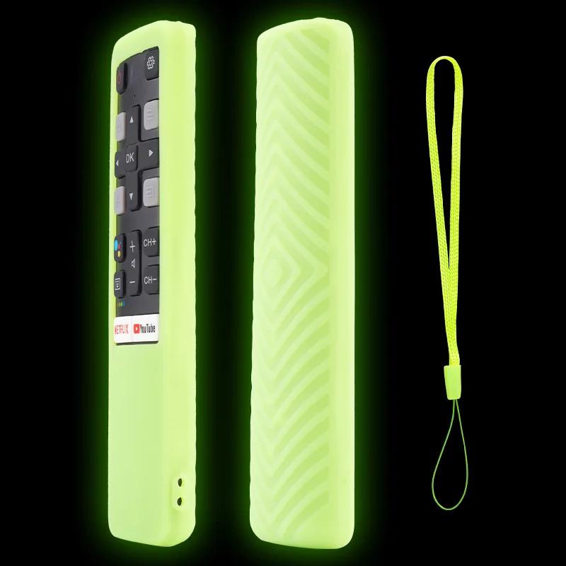 RC802V FNR1 Voice Remote Control Cases Fit for TCL Android 4K Smart TV 49P30FS 65P8S 55C715 49S6800 43S434 Protective Cover