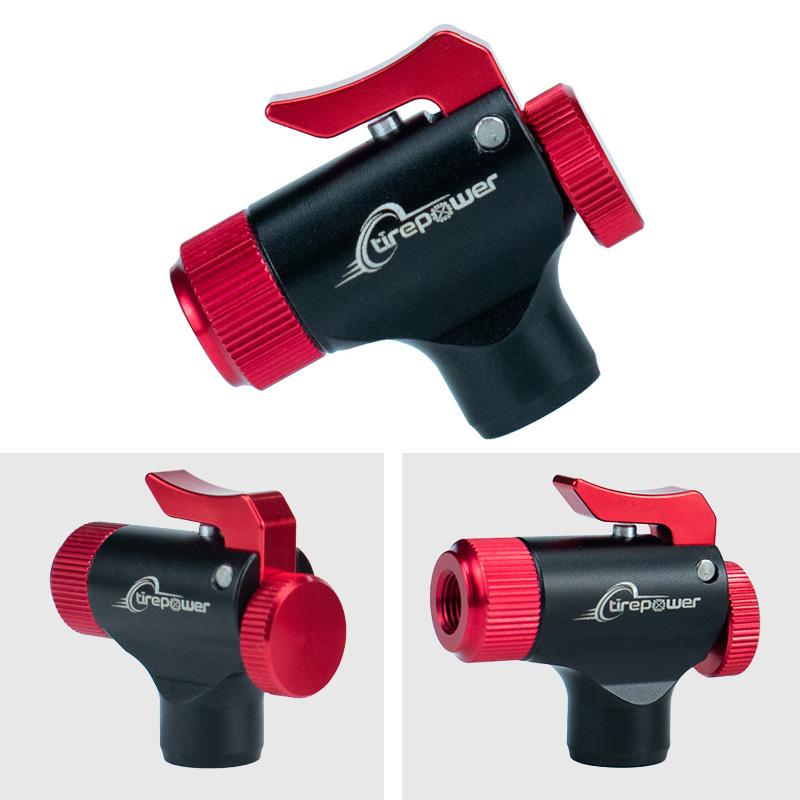 Ctrepower Portable Bicycle Air CO2 Pump Tire Inflator For Schrader & Presta Adapter MTB Road Bike Aluminum Alloy Automatic Pump