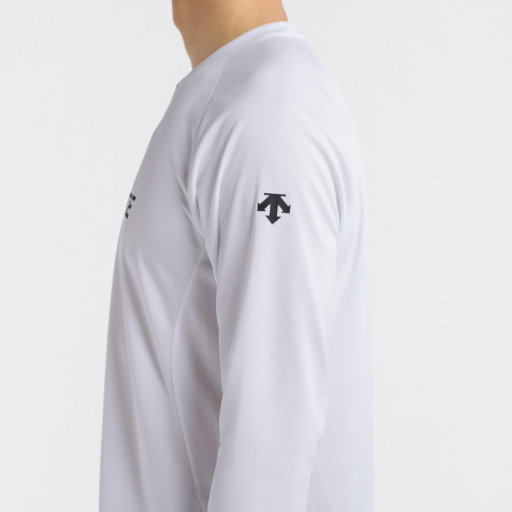 DESCENTE Long Sleeve Volleyball Comfortable To Move for Men and Club WH00 Shirt, In, Women, Activities, (DV5SLT01U)