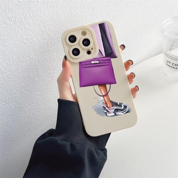 Fashion Lady High Heel Girl Women Coffee Miss Phone Case For iphone 12 11 14 13 15 Pro Max X XS MAX XR SE 2020 7 8 Plus Covers