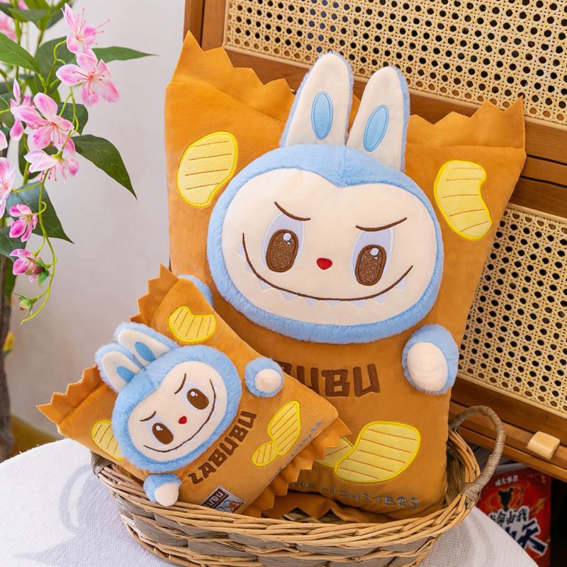 Labubu Kartoffelchips Plüschtier Cartoon Stofftier Geschenk für Mädchen und Jungen