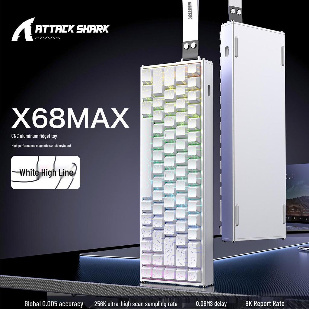 ATTACK SHARK X68 MAX Aluminum Magnetic Switch RGB Mechanical Gaming Keyboard