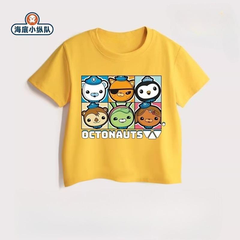 Potdemiel Octonauts Kids 100% Cotton T-Shirt, New Summer Style, Boys & Girls, Casual, Comfortable, Breathable Children s T-Shirt 110