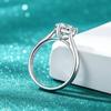 VENTFILLE 100%   Copper2Carat D Color Moissanite Rings For Women Jewelry Engagement Band Wedding Ring