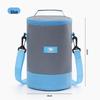 Round Insulated Lunch Bag with Thick Aluminum Foil for Office or Outdoor Use