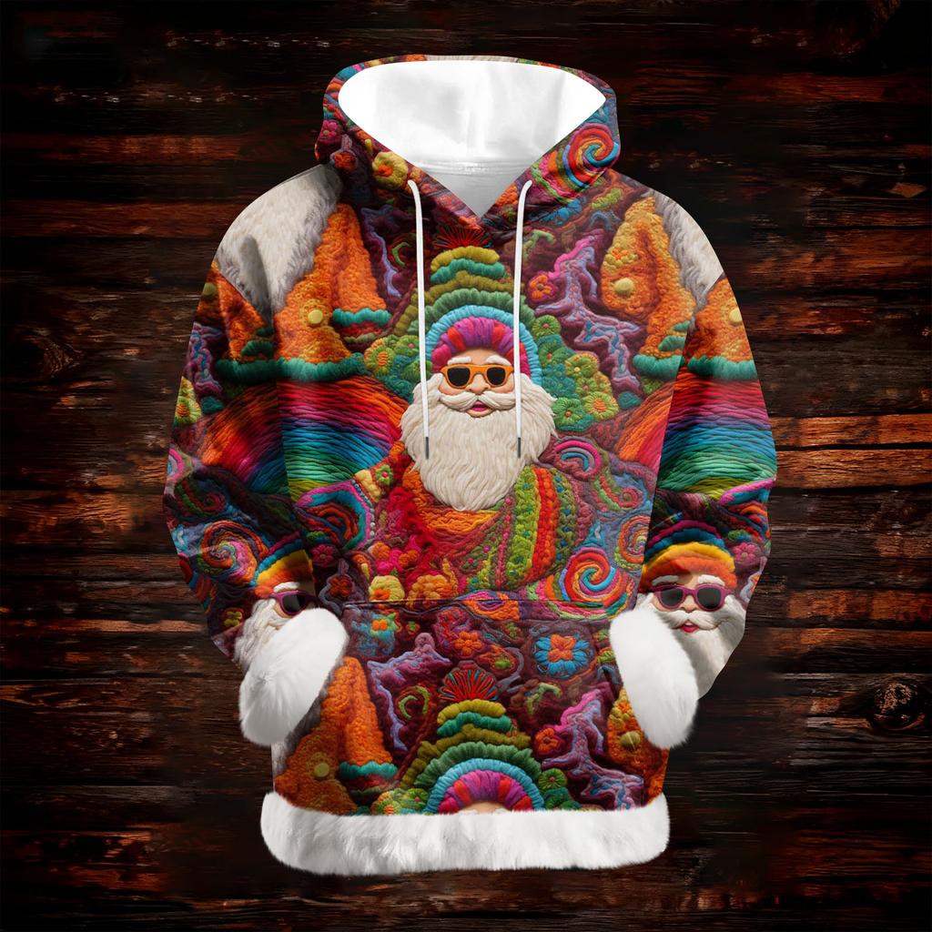 Kvinners uformelle motetrykk Langermet sweatshirt med hette