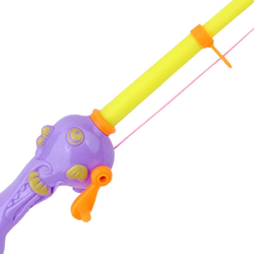 Fishing Bath Toy for Kids, Magnetic Fishing Rod with Sea Animal Handle, Expandable Bath Toy for Toddlers