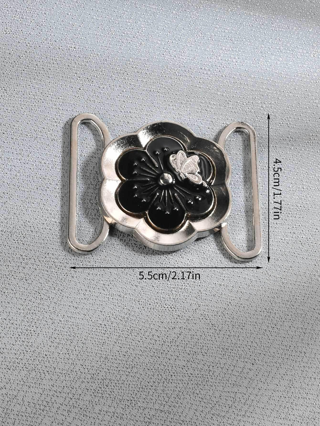 

Универсальная декоративная пряжка для ремня в виде цветка бабочки из металла для ветровок