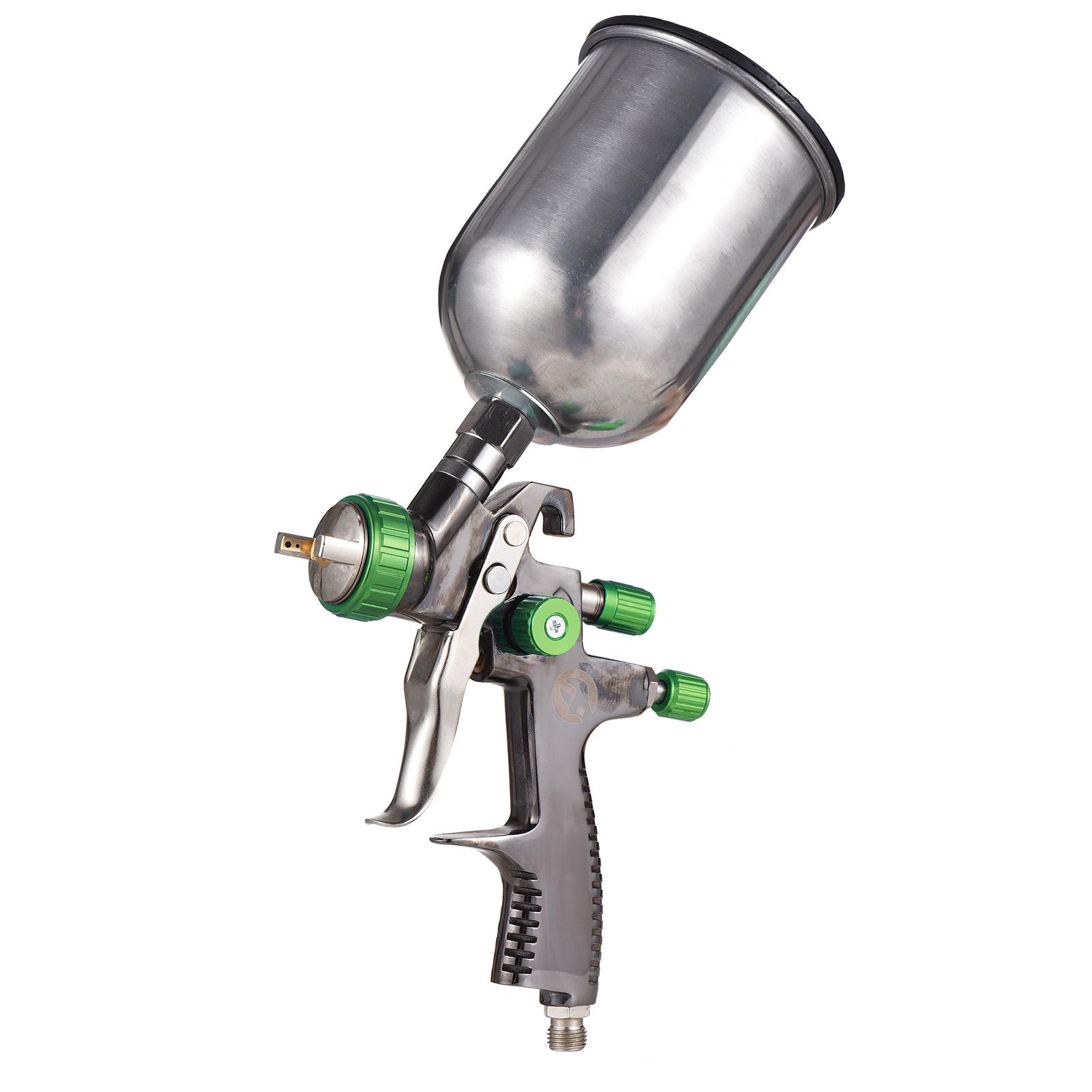 

LVLP воздушный распылитель с гравитационной подачей, мини-пистолет для распыления краски, комплект, сопло 1,3 мм, чашка для жидкости, 600 мл, распылитель воздушной краски