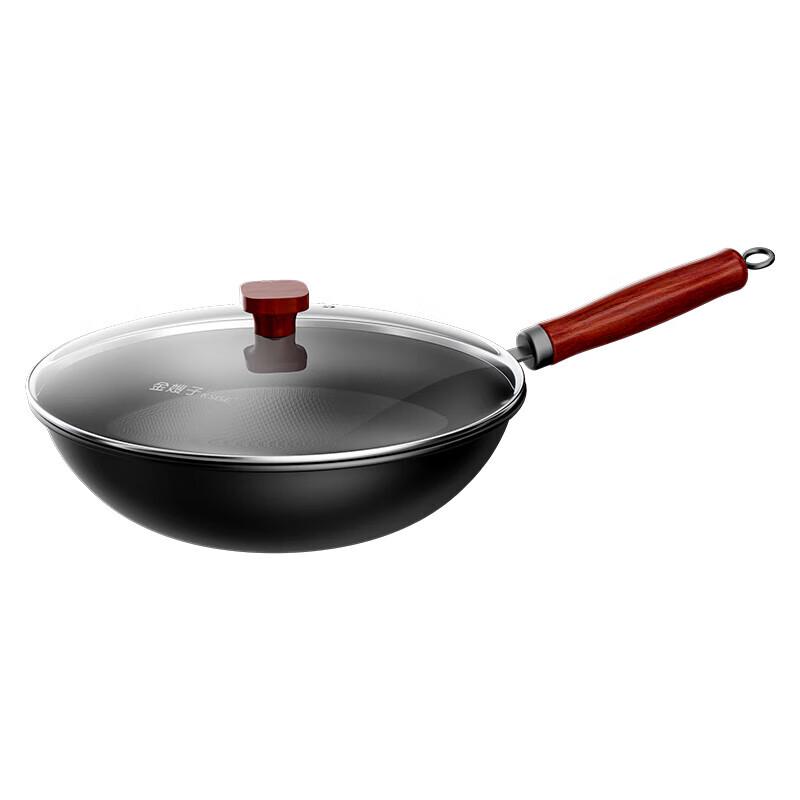 Jinsaozi (KSISE) Cast Iron Non-Stick Wok