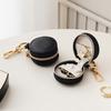 Portable Mini Round Jewelry Box Minimalist Gifts Jewelry Storage Case Keychain Travel Bag Pendant Bag Accessories