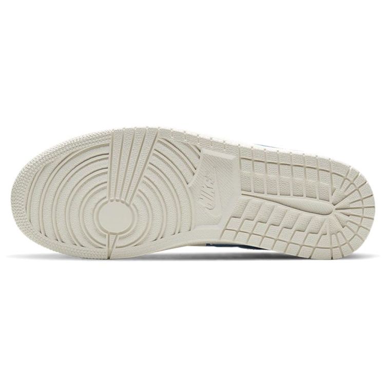 Air Jordan 1 Centre Court Military Blue Sneakers Unisex Bianco Vela DJ2756-103