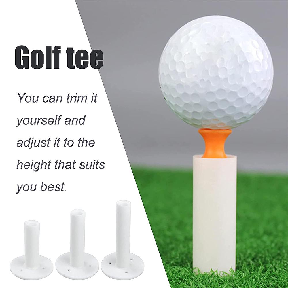 6 Pcs Golf Rubber Driving Range Tees Mixed Size Available for Golf Practicing