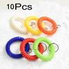 Neu 10 Stück Spiral-Stretch-Armband Schlüsselanhänger Schlüsselanhänger Schlüsselanhänger