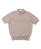 VERNO 26Ss Cashtouch Short Sleeve Polo Knit Beige