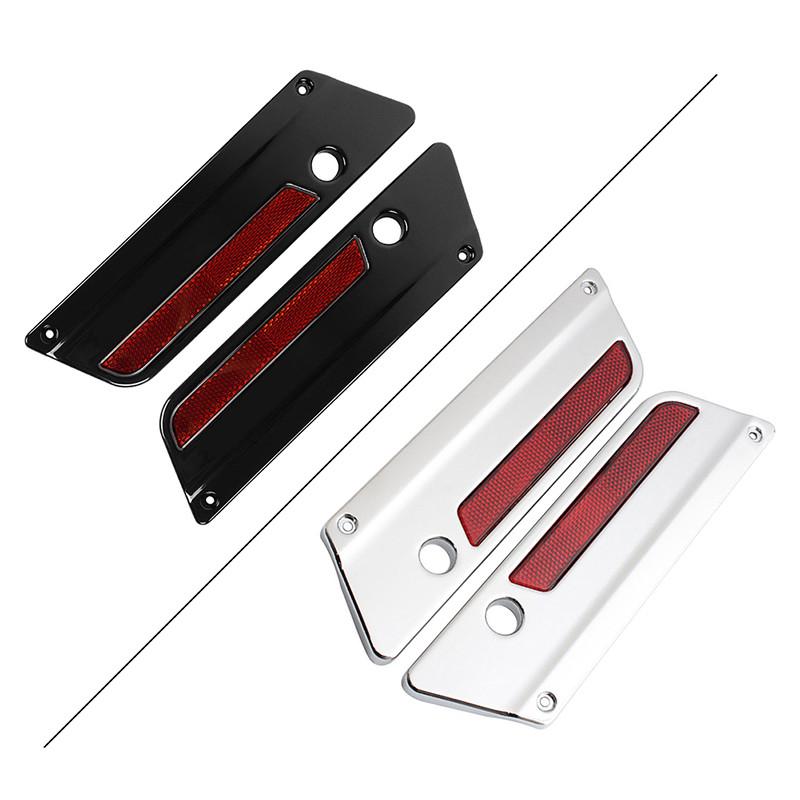 1 Pair Motorcycle Hard Saddlebag Latch Cover For Harley Touring Road King Street Glide Electra Glide Ultra-Classic FLT 1993-2013