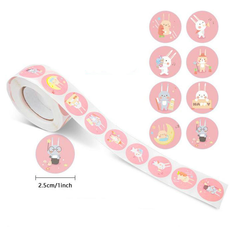 Wholesale New Kids' Motivational Stickers Cute Animal Reward Sticker Friendly Campus Office Classification Self-Adhesive Labe