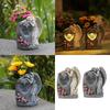 Solární venkovní andělská váza Pamětní dekorace Odolná vůči povětrnostním vlivům Pryskyřičná socha pro zahradu Hřbitovy Ozdoba