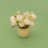 3pcs Plastic Green Luo Plant 1:12 Finished Flower Vase Potted Plant  Doll House Accessories