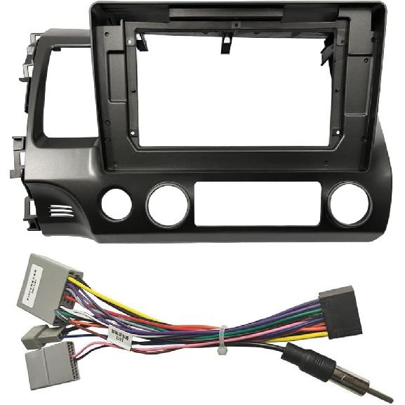 10.1 Inch Car DVD Frame Audio Dash Trim Kits Facia Panel Radio Player Screen 2 Din/Fit For HON.DA CIVIC 2006-2011 Left Stereo(Only Frame)