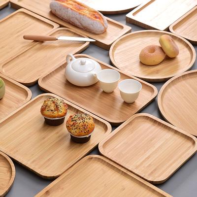 Piatto in Legno di Faggio Piatto da Frutta Vassoio Ovale Decorativo per Caramelle Rettangolare Vassoio da Portata per Dessert Stoviglie da Tavola, Accessori da Cucina