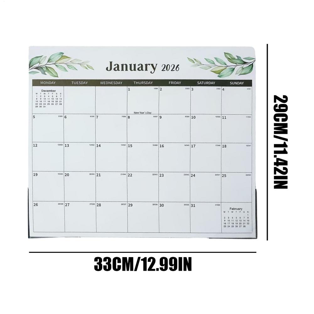 2026 Magnetic Refrigerator Family Calendar 18-Month Fridge Calendar to June 2027 Tear-Off Calendar Schedule Planner Calendar