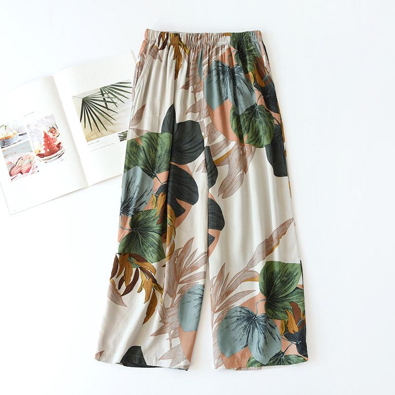 

Women s Spring/Summer Soft Rayon Loose Pajama Pants - Cool, Lightweight Homewear M
