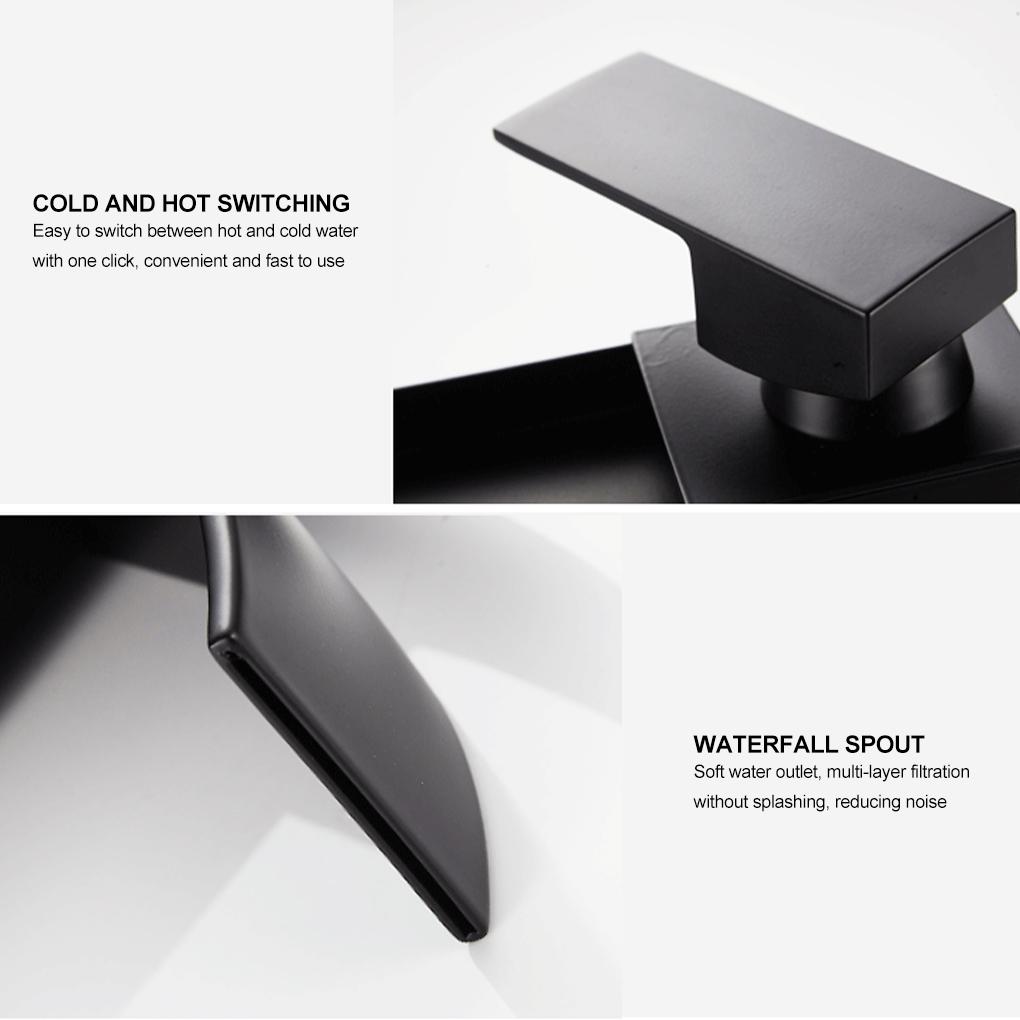 Basin Waterfall Sink Faucet Easy To Clean And Install Waterfall Basin Sink Faucet Bathroom Faucet
