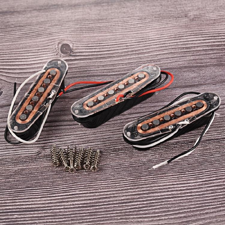 3Pcs Electric Guitar Pickup Replacement Neck/Middle/Bridge Single Coil Guitar Pickups with Screws and Springs Enduring