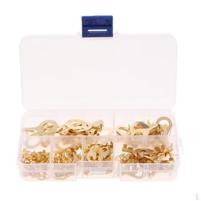 150pcs Insulated Ring Cable Lugs Assorted Eyes Assortment Set