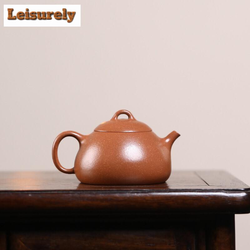 120ml Yixing Purple Clay Teapot Handmade Small Capacity Tea Pot Beauty Tea Infuser Kettle Chinese Zisha Tea Set Collection