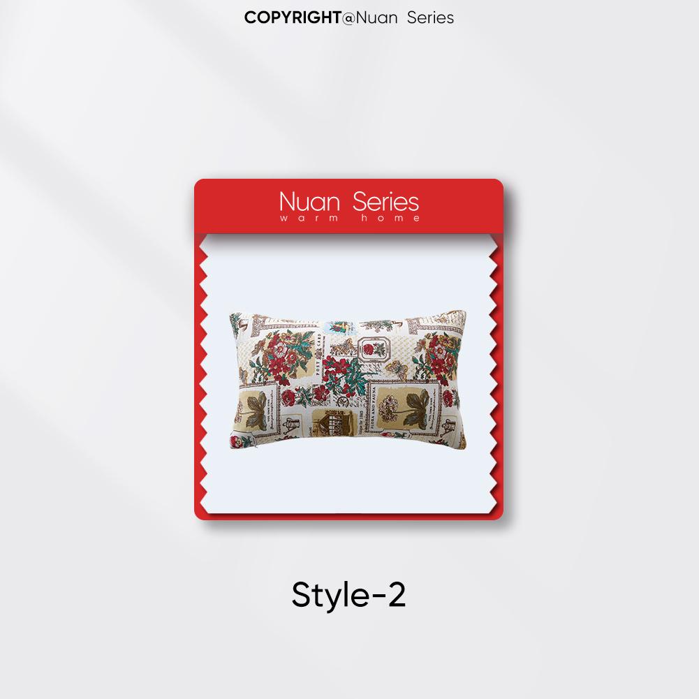 1PC Nuan Series Versatile American Retro Cotton and Linen Comfortable Pillowcase Cushion Cover for Sofa Bed Living Room Bedroom Home Decor