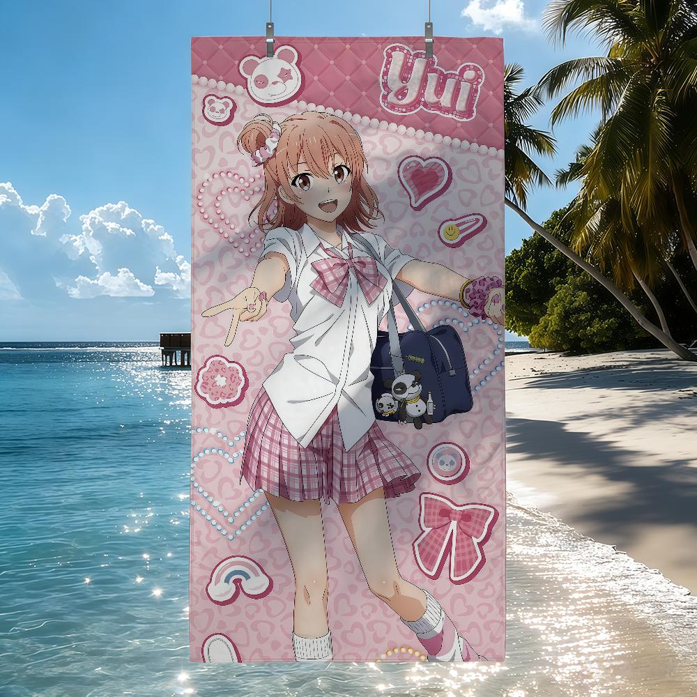Anime My Teen Romantic Comedy SNAFU Towel Quick Drying Beach Towels Are Suitable For Swimming Pools Camping Yoga And The Gym